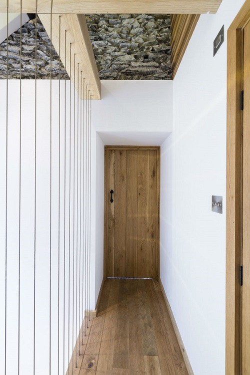 Fachada de casa de piedra en Gales un verdadero remanso para el alma